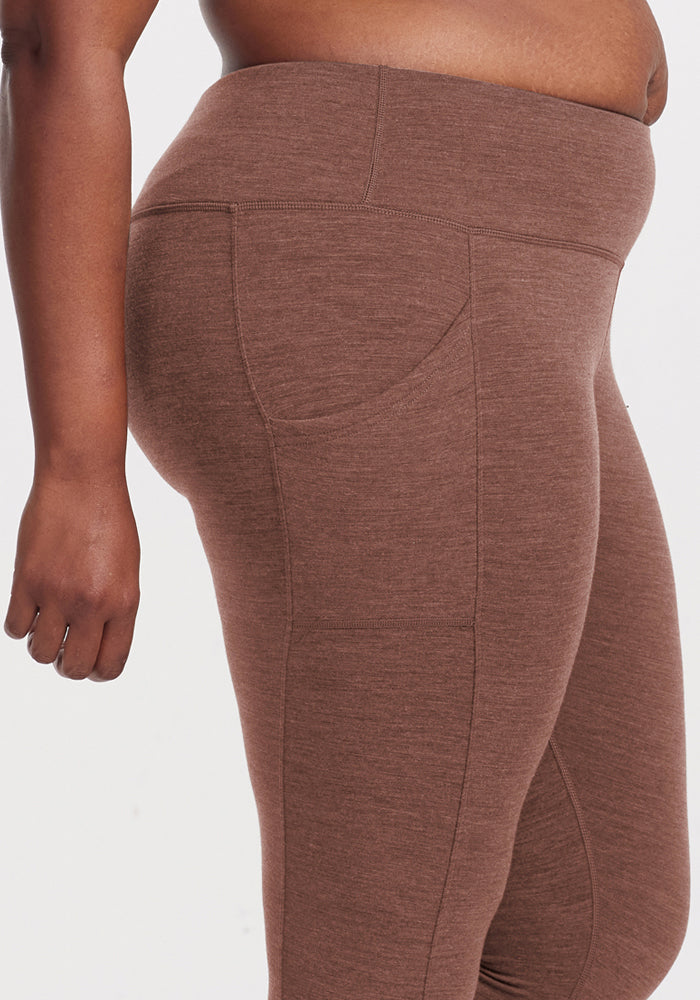 Piper Pocket Leggings - Sable Heather
