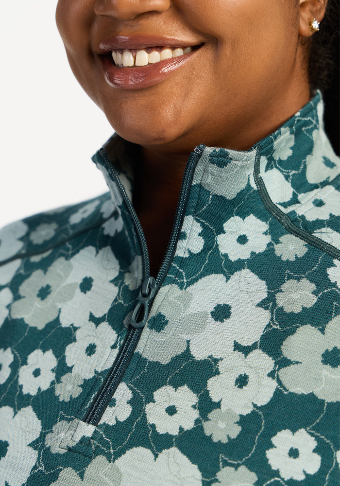 Emi 1/4 Zip - Coastal Wildflower