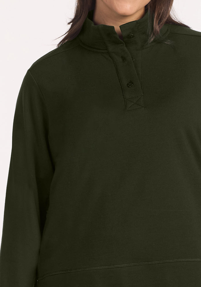 Annie 3 Button Pullover - Duffel Bag