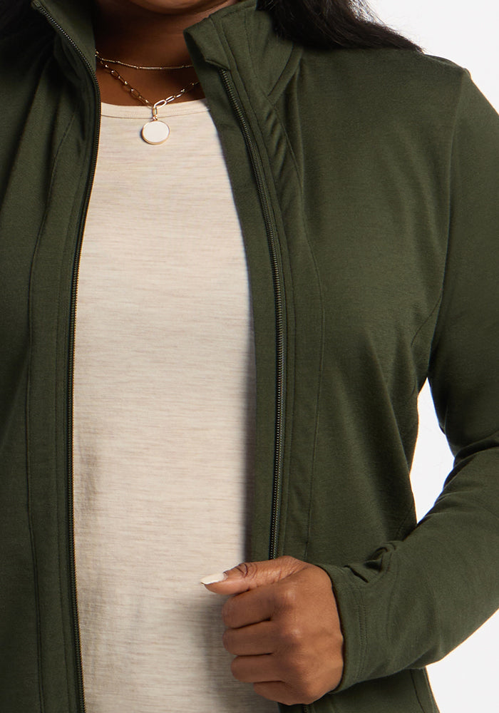 Finley Zip Up Sweatshirt - Duffel Bag