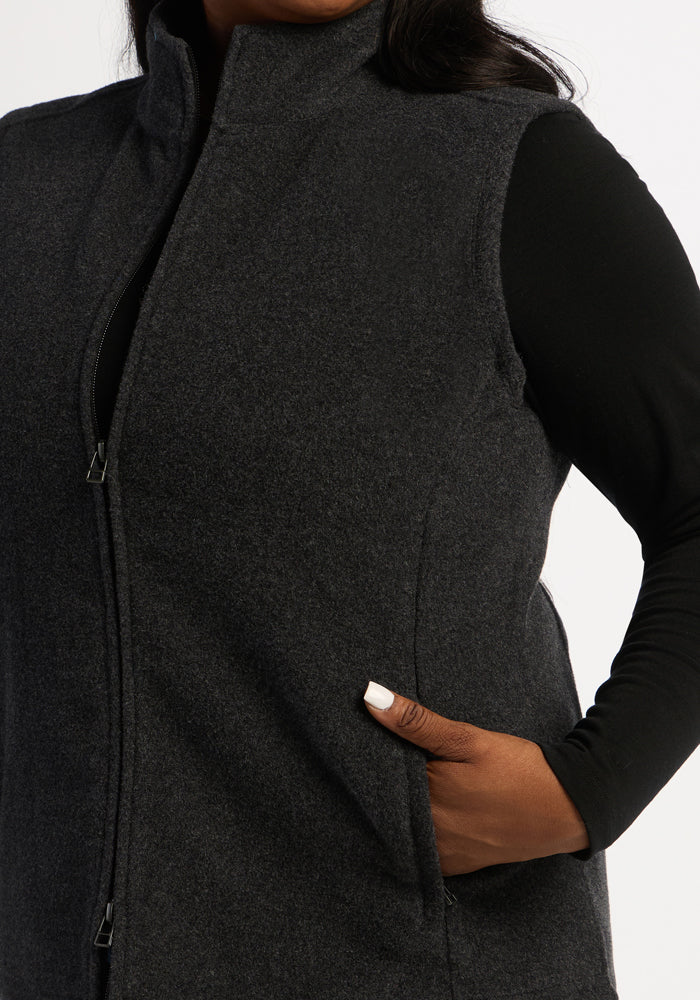 Haley Vest - Carbon Black