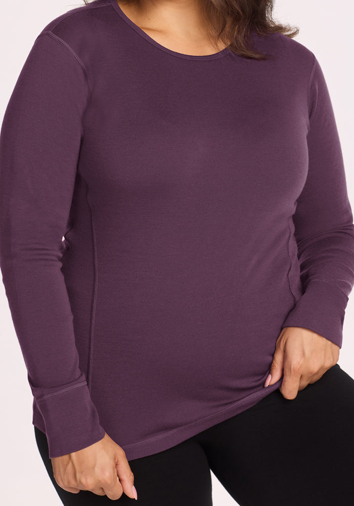 Hannah Long Sleeve Top - Purple Iris