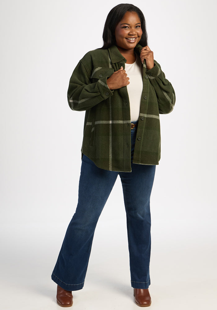 Sawyer Shacket - Driftwood Fern Plaid