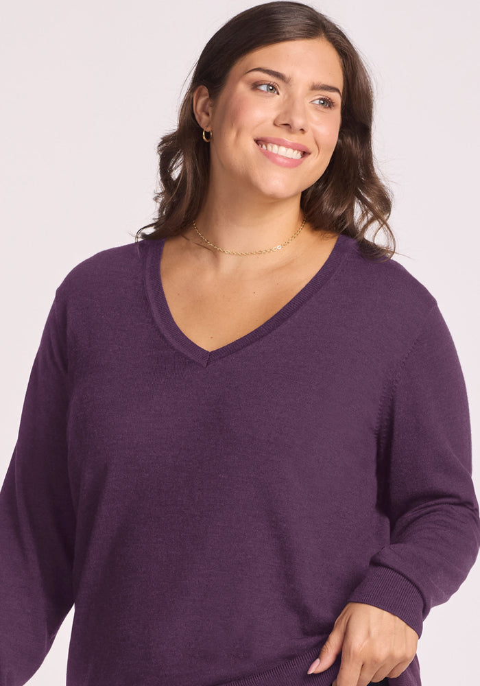 Francesca Sweater - Purple Iris