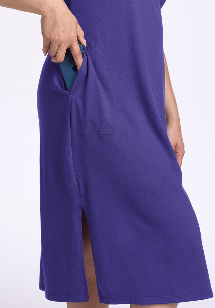 Cassie Dress - Berry Indigo