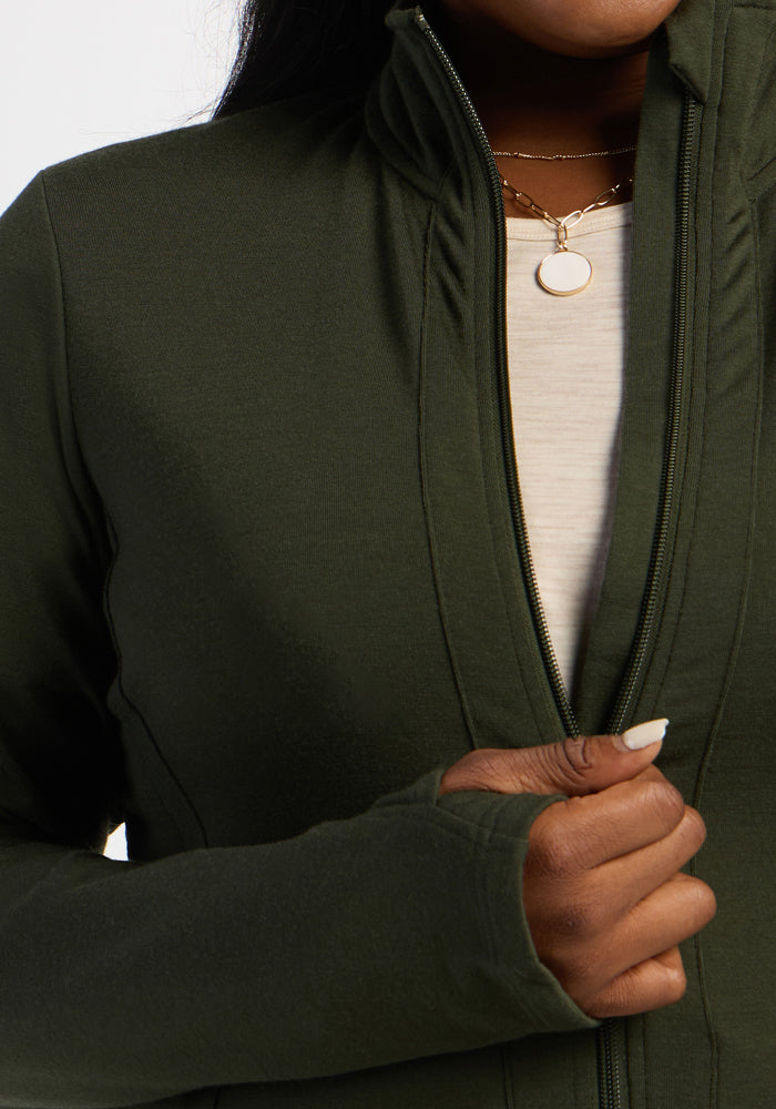 Finley Zip Up Sweatshirt - Duffel Bag