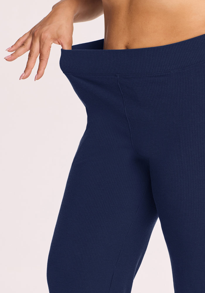 Luca Ribbed Pants - Ocean Cavern