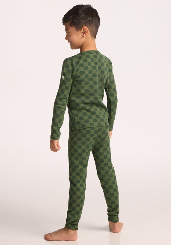 Kids Explorer Base Layer Bottoms - Frog Hop