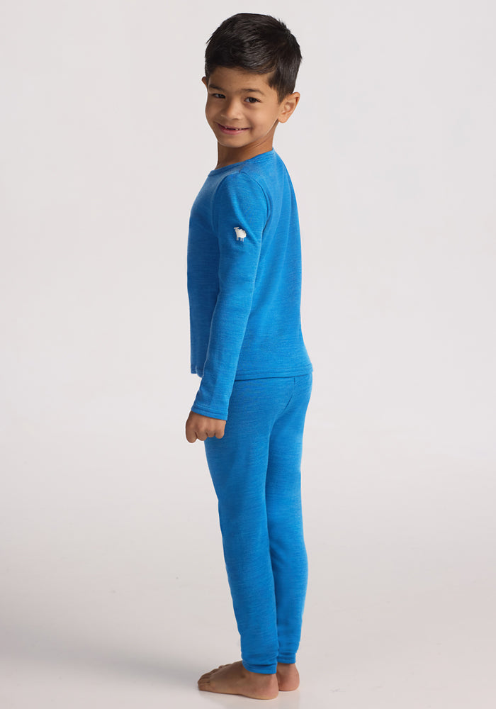 Kids Explorer Base Layer Bottoms - Blue Razz