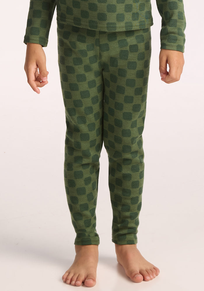 Kids Explorer Base Layer Bottoms - Frog Hop
