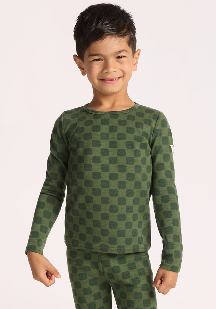 Kids Explorer Base Layer Top - Frog Hop
