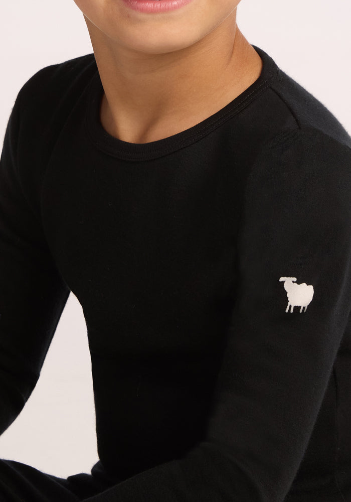 Kids Explorer Base Layer Top - Black