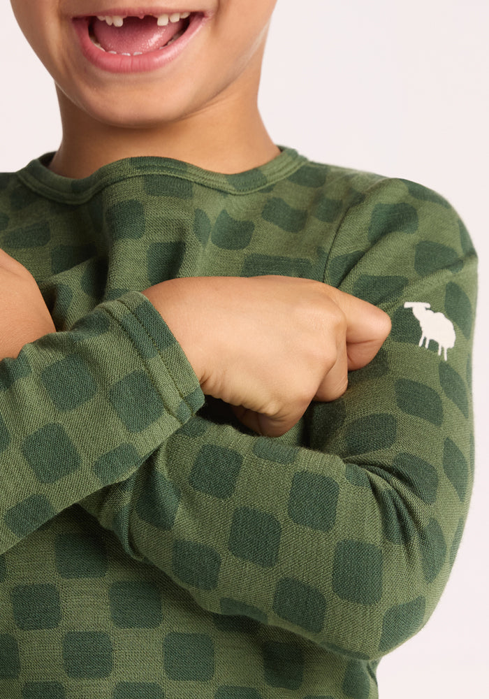 Kids Explorer Base Layer Top - Frog Hop