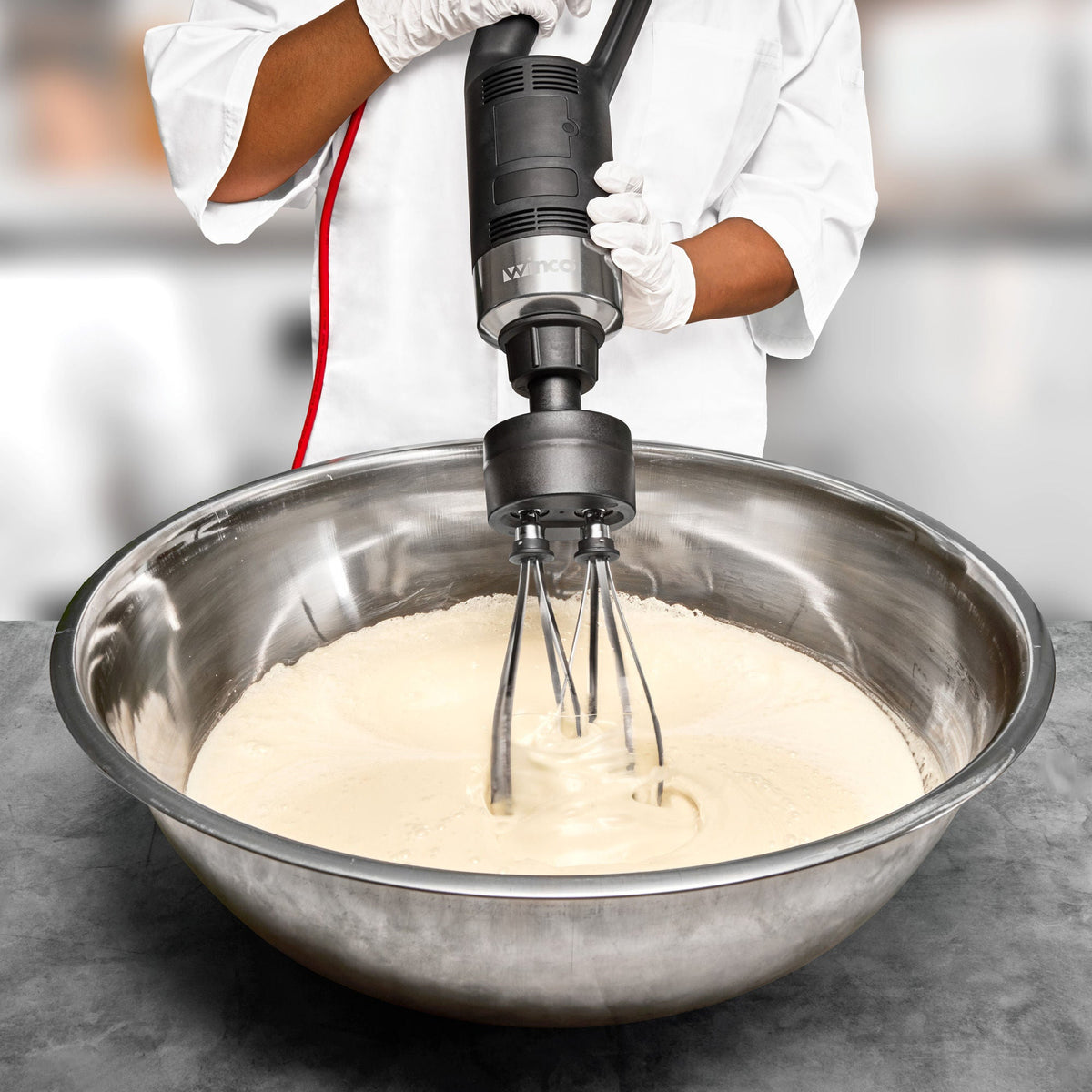 WIB-50010 - Winco ProFusion Immersion Blender with 10" Shaft & Whisk