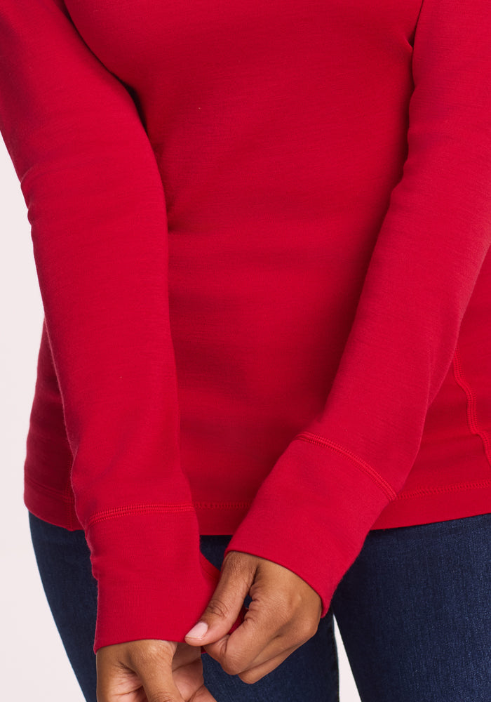 Hannah Long Sleeve Top - Maraschino Cherry