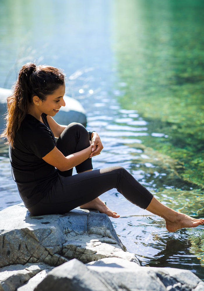 Merino Flex® McKenna Capris -Black