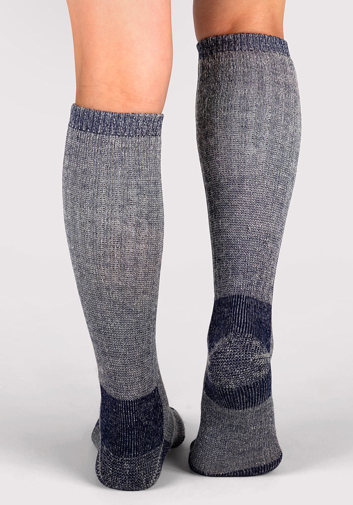 Womens Extreme Over The Calf Socks - Navy Carbon