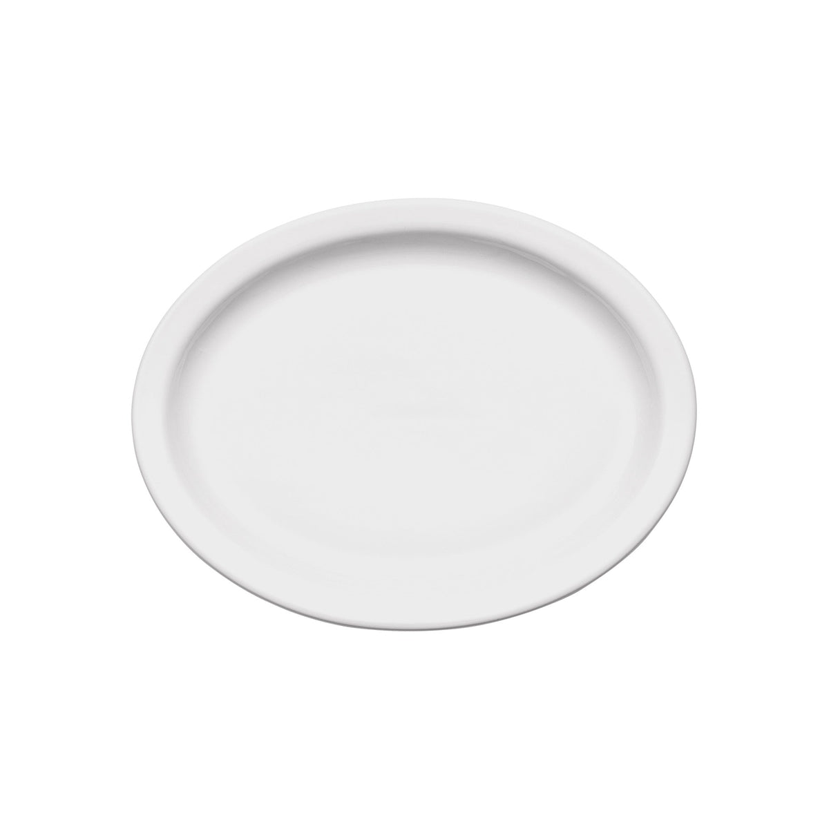 BPO-10NR - Birkhall Porcelain Narrow Rim Oval Platter, 10"L x 8"W x 3/4"H - White (24 Pieces/Case)