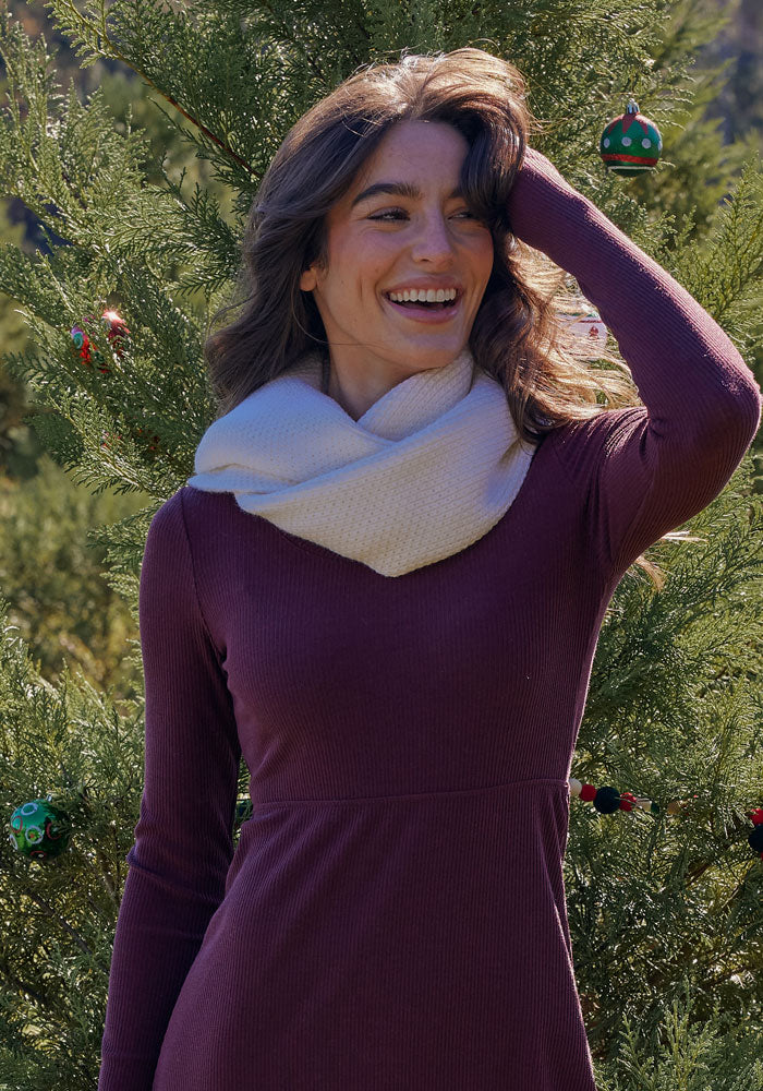 Noelle Infinity Scarf - Buttercream