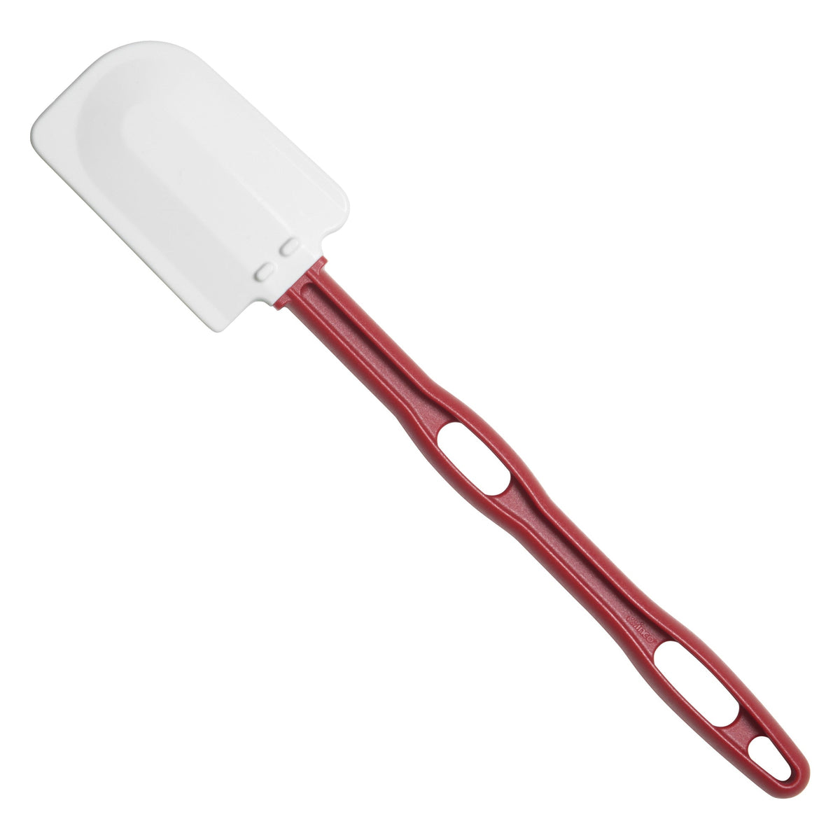 PSH-14 - 14" Silicone Scraper, Flat Blade, Heat Resistant, Red Handle, NSF