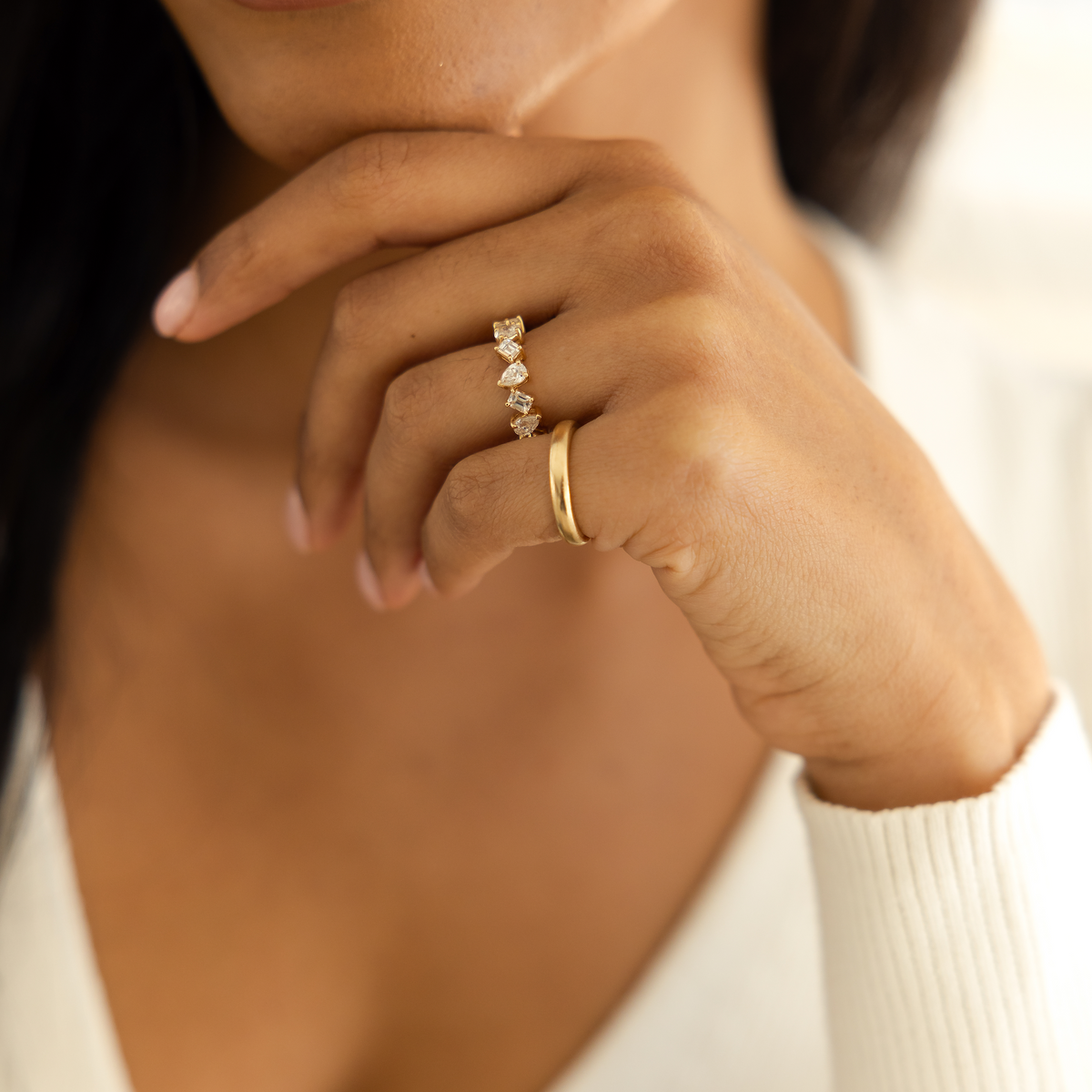 DRD 7 Stone Multi-Shape Ring
