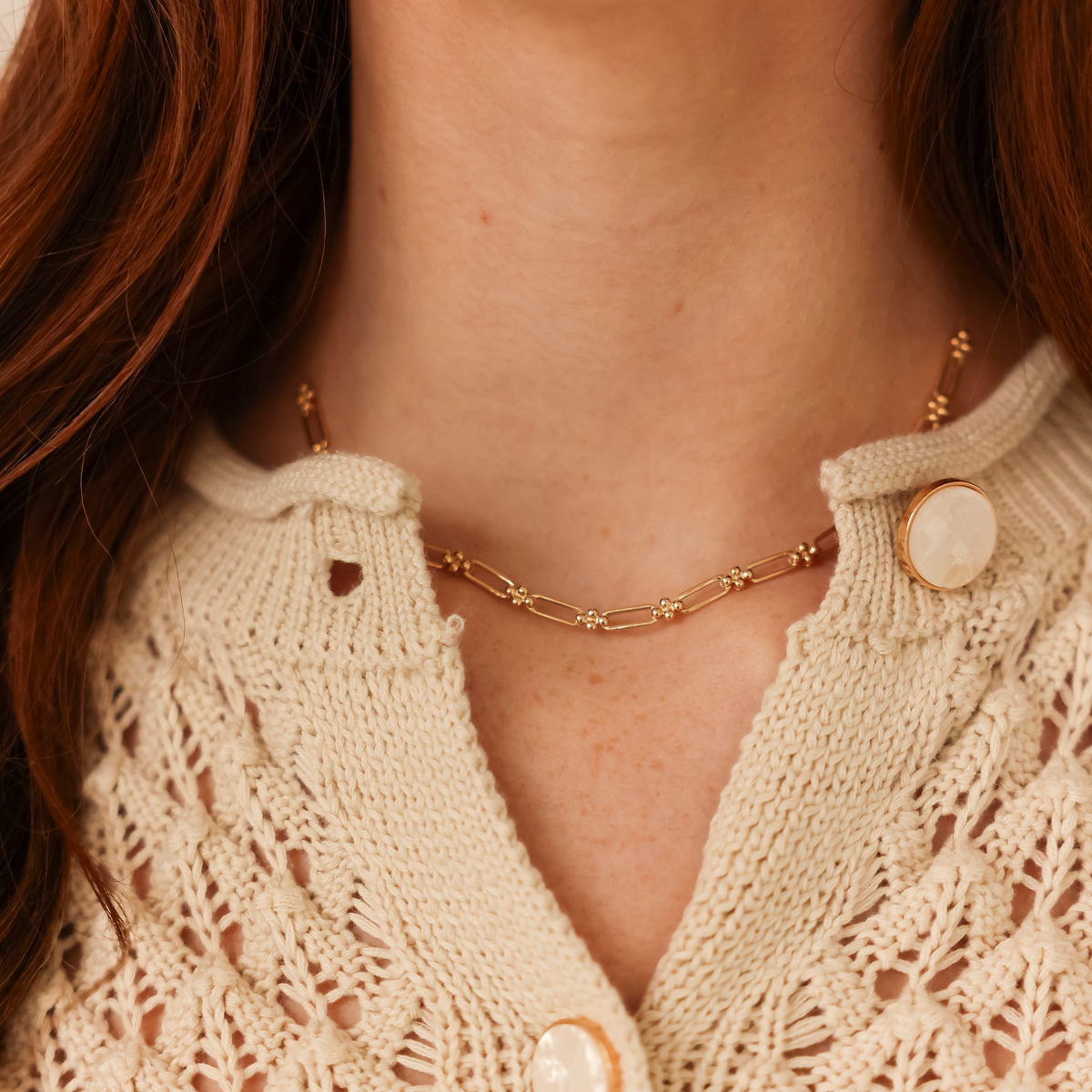 Poppy Rae Link Station Necklace