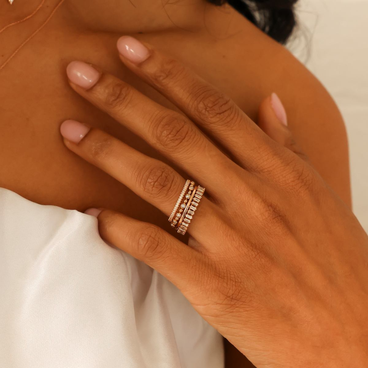Sylvie Rose Slim Eternity Ring
