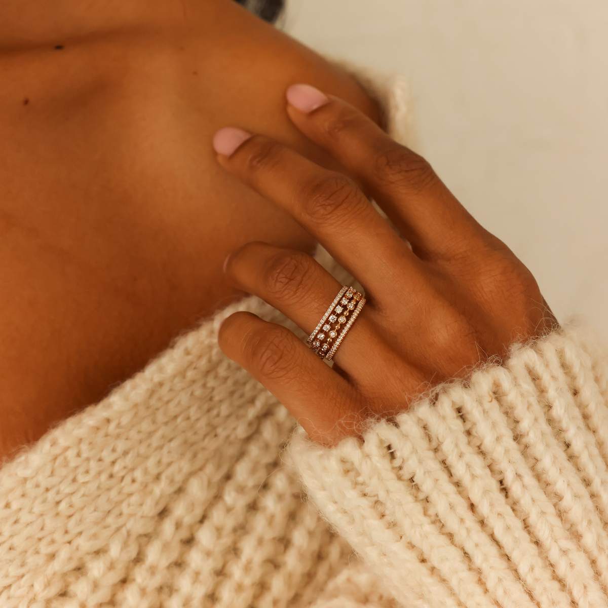 Ava Bea Double Row Ring