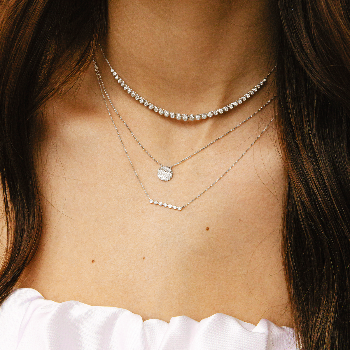 Lauren Joy Medium Disc Necklace