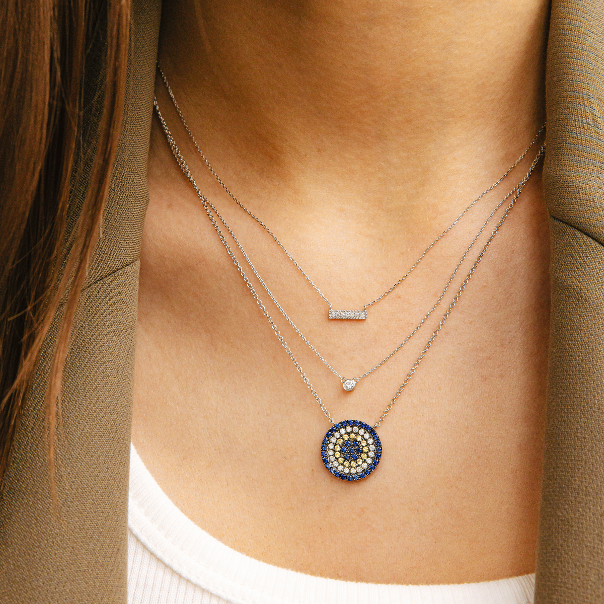 Carly Michelle Evil Eye Necklace