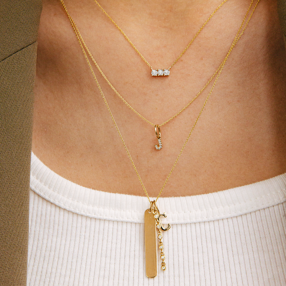 Ava Bea Bar Necklace