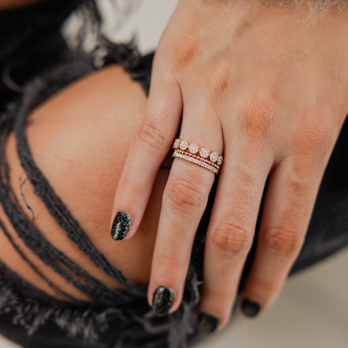 Poppy Rae Diamond Pebble Ring