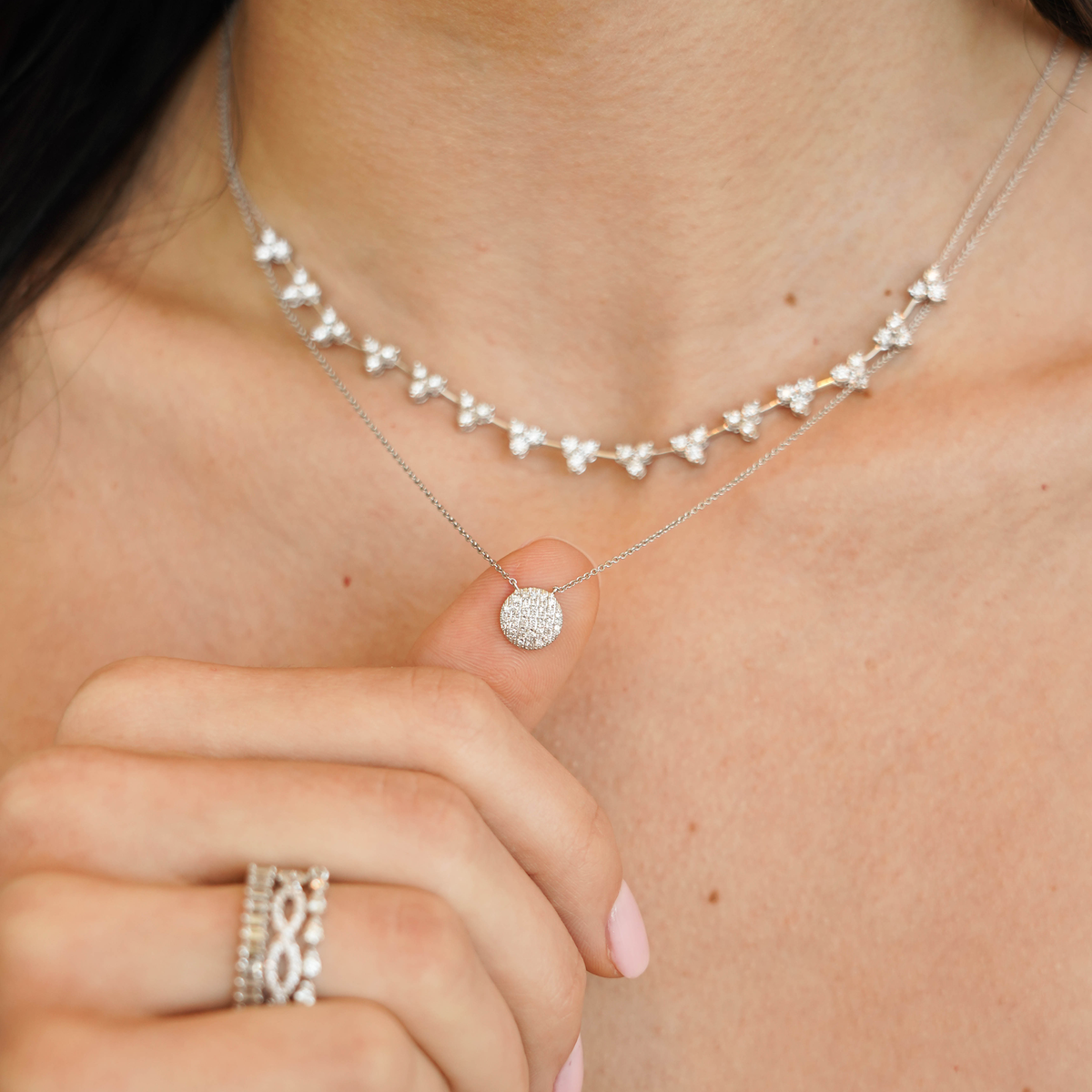 Lauren Joy Medium Disc Necklace