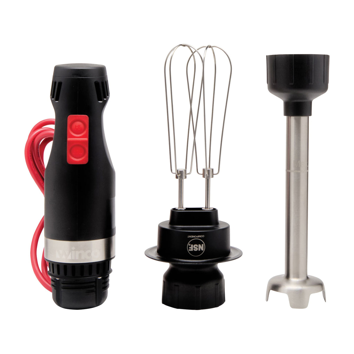 WIB-25008 - Winco ProFusion Immersion Blender with 8" Shaft & Whisk