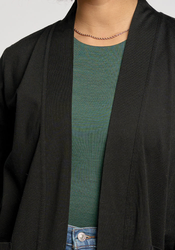 Paisley Cardigan - Black