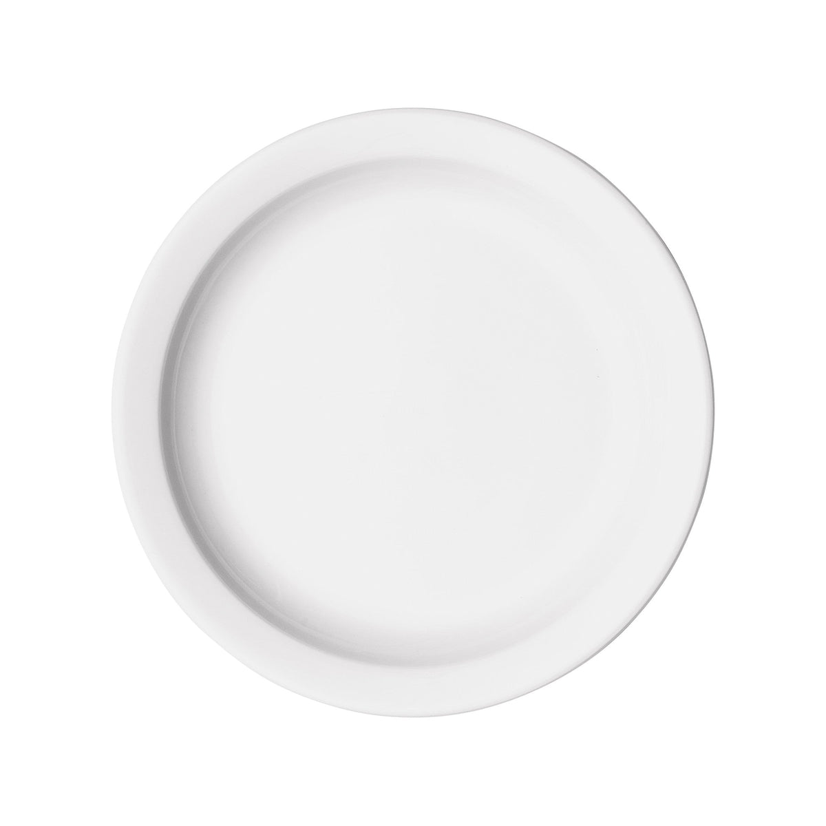 BPR-825NR - Porcelain Narrow Rim Plate Porcelain - White (36 Pieces/Case)