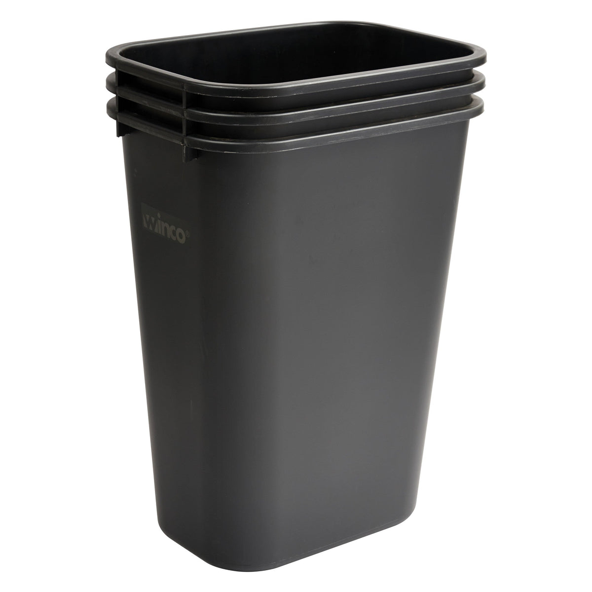 PWR-41K - Waste Baskets - 41 Quart, Black