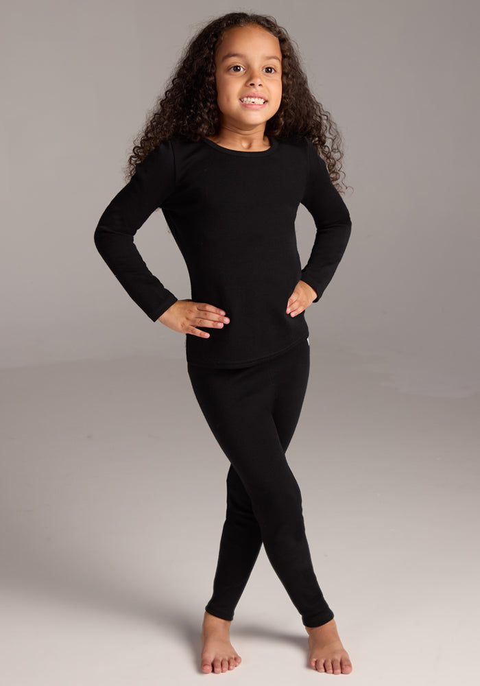 Kids Explorer Base Layer Top - Black