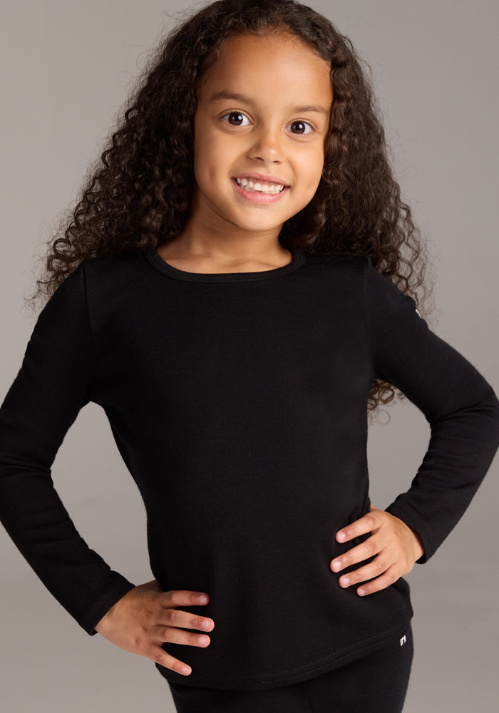 Kids Explorer Base Layer Top - Black