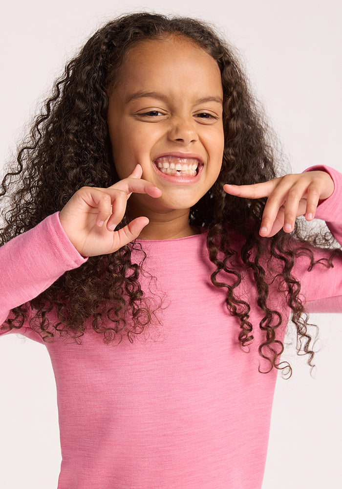 Kids Explorer Base Layer Top - Pinky Promise