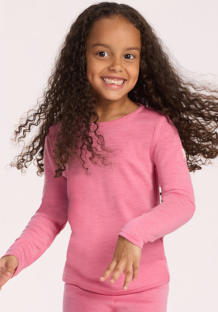 Kids Explorer Base Layer Top - Pinky Promise