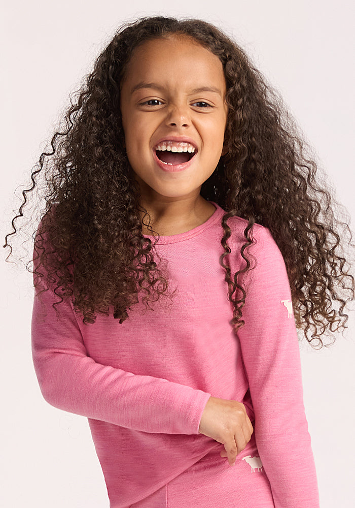 Kids Explorer Base Layer Top - Pinky Promise
