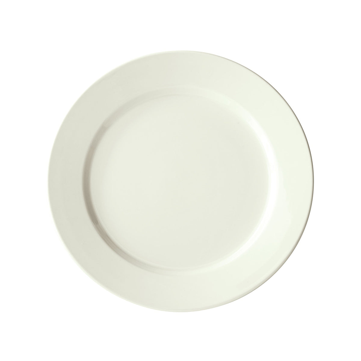 BPR-12RE-AW - Porcelain Rolled Edge Plate, Porcelain - American White (12 Pieces/Case)