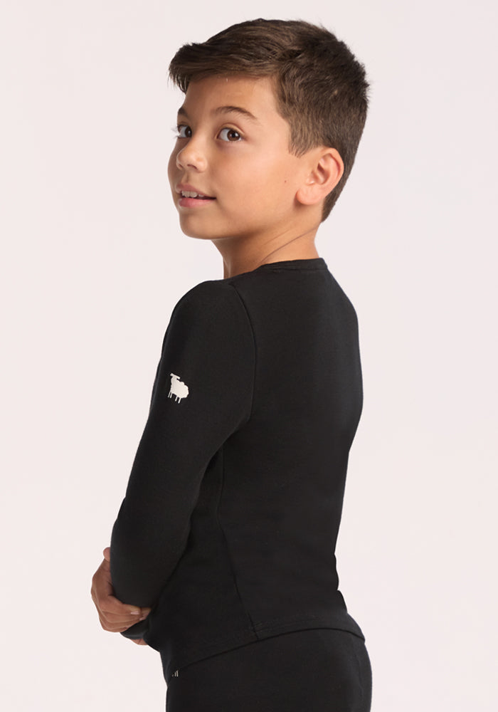 Kids Explorer Base Layer Top - Black