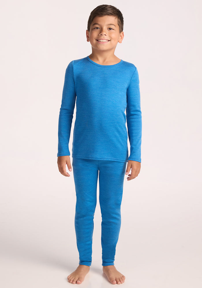 Kids Explorer Base Layer Top - Blue Razz