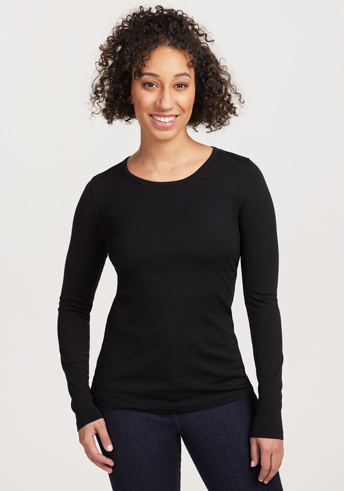 Remi Long Sleeve T-Shirt - Black