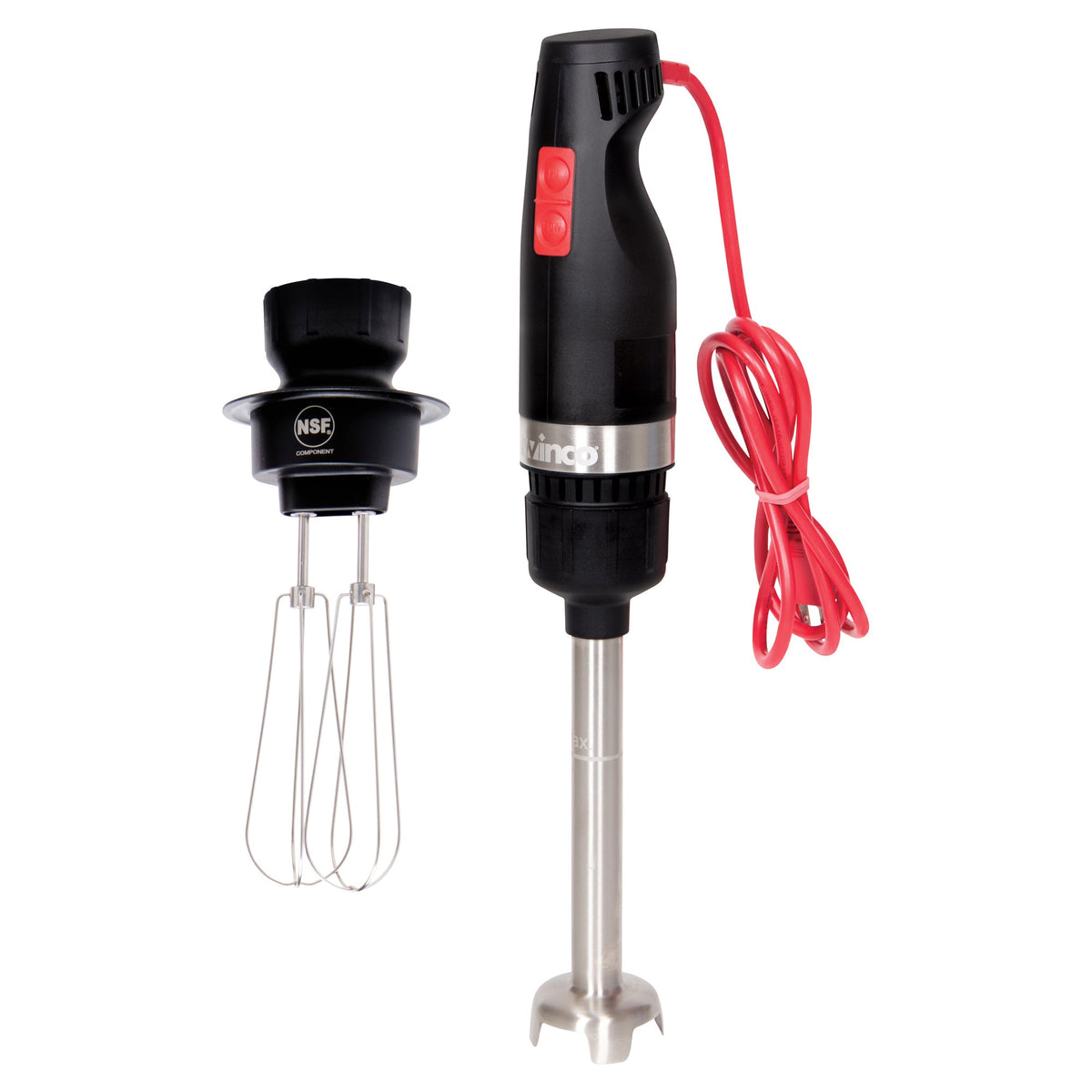 WIB-25008 - Winco ProFusion Immersion Blender with 8" Shaft & Whisk