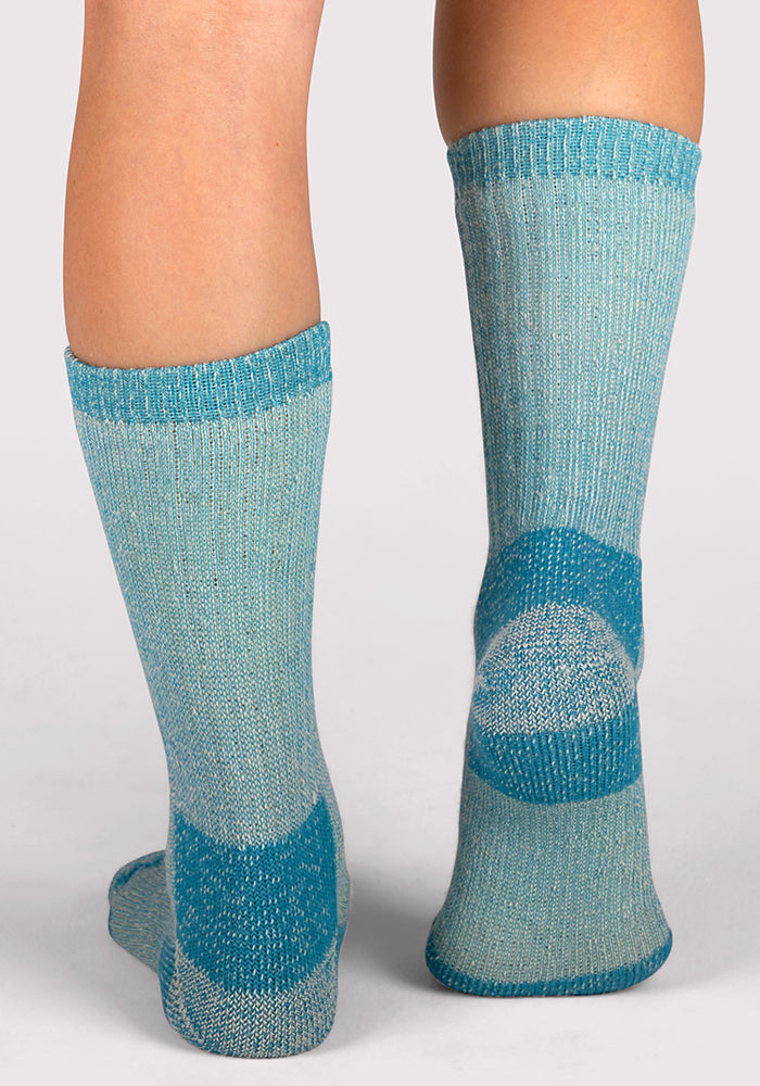 Womens Extreme Crew Socks - Real Teal