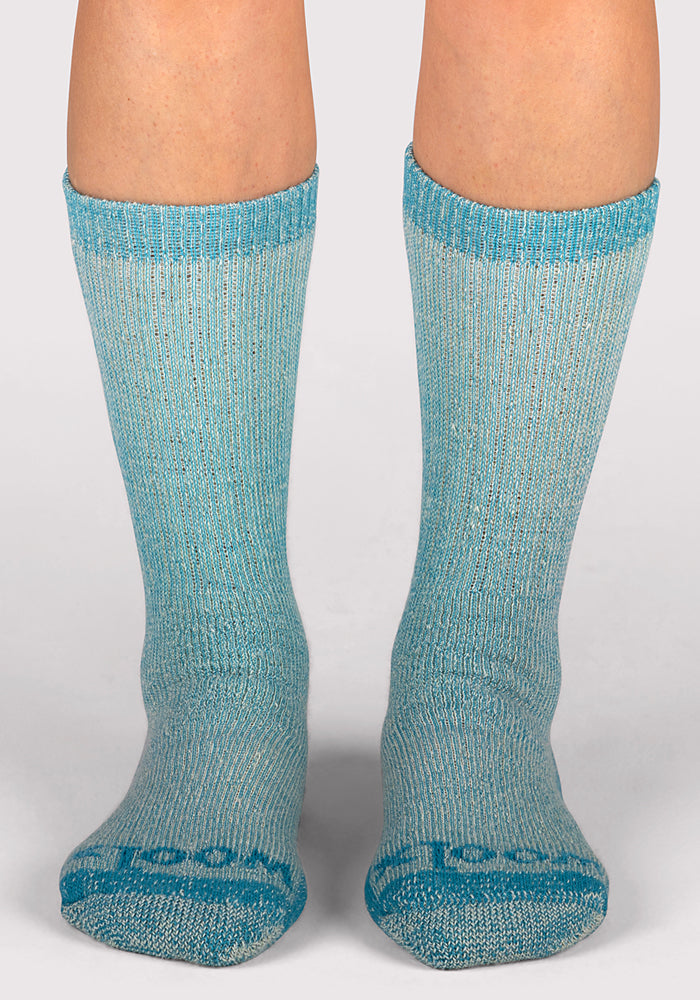 Womens Extreme Crew Socks - Real Teal