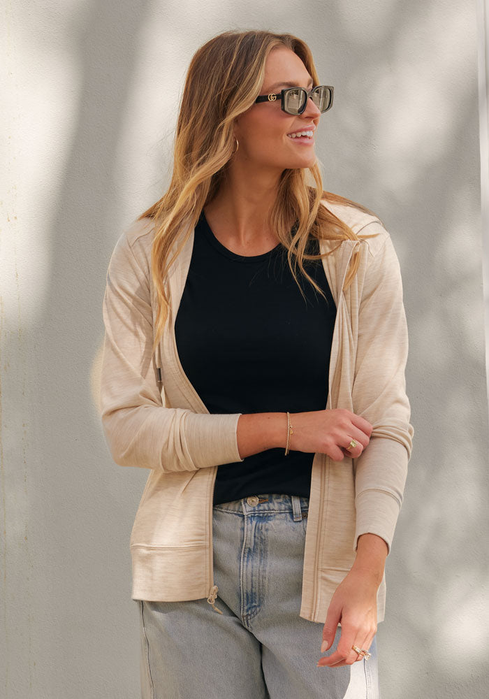 Ryann Hoodie - Cream Heather